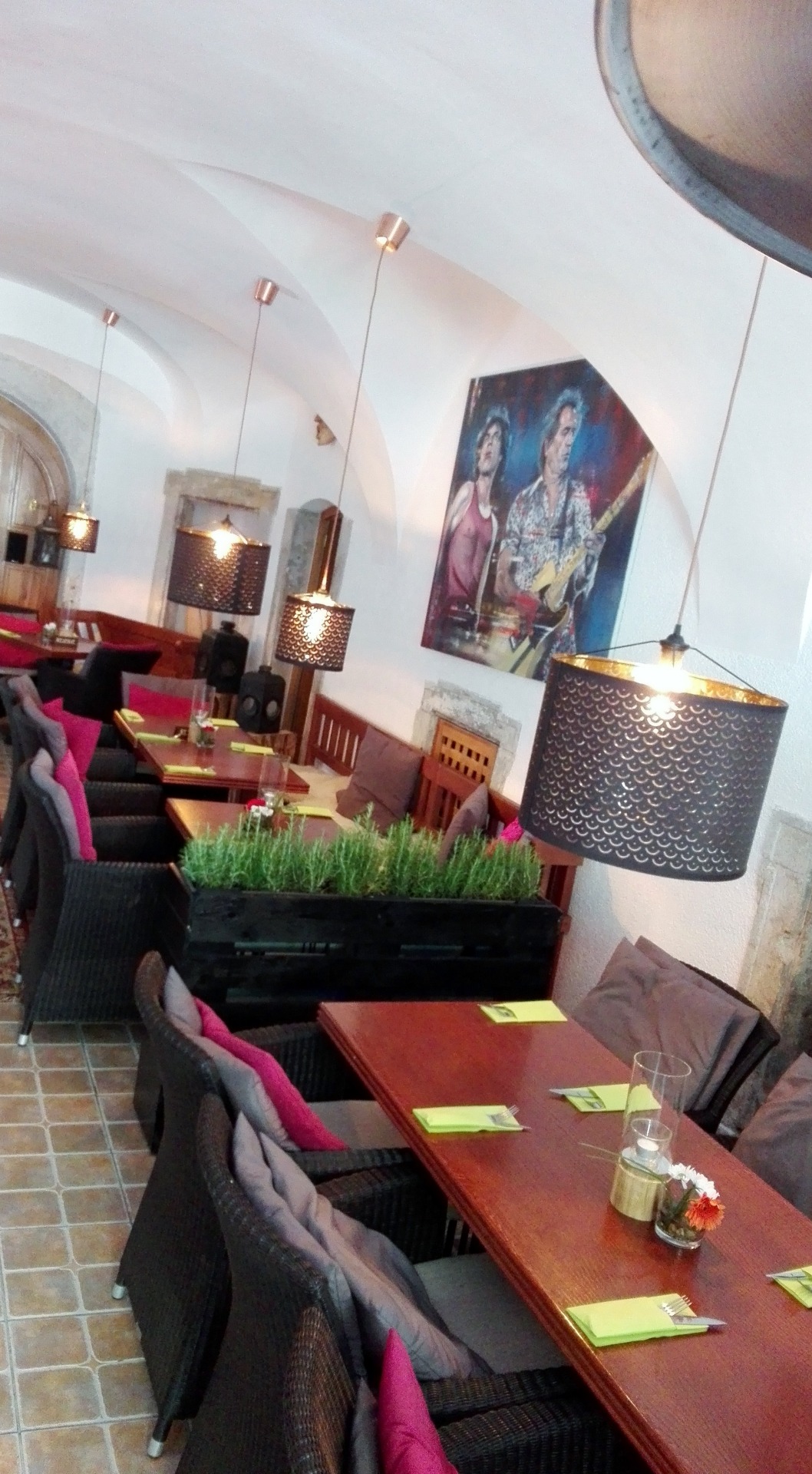 Interiér restaurace Faustův Dvůr